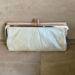 HOBO Metallic Gold Clutch wallet